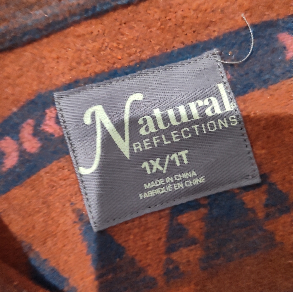 Natural Reflections Rust and Navy Jacket - image 5